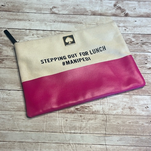 Kate Spade Pink and Cream Pouch - Picture 1 of 10